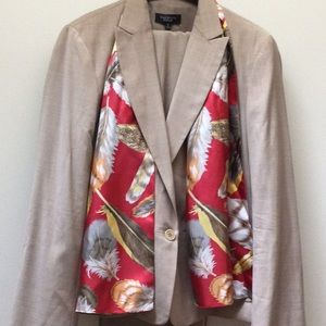 Talbots light brown pantsuit. 16W